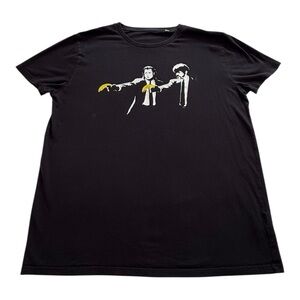 Banksy Pulp Fiction Street Art T-Shirt - Size Large